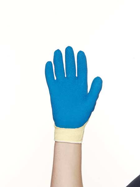 Cut Resistant Coated Gloves, A3 Cut Level, Natural Rubber Latex, M, 1 PR