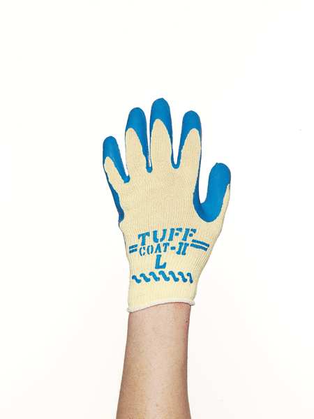Cut Resistant Gloves, Yellow/Blue, L, PR