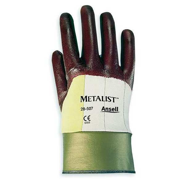 Cut Resistant Coated Gloves, A2 Cut Level, Foam Nitrile, M, 1 PR