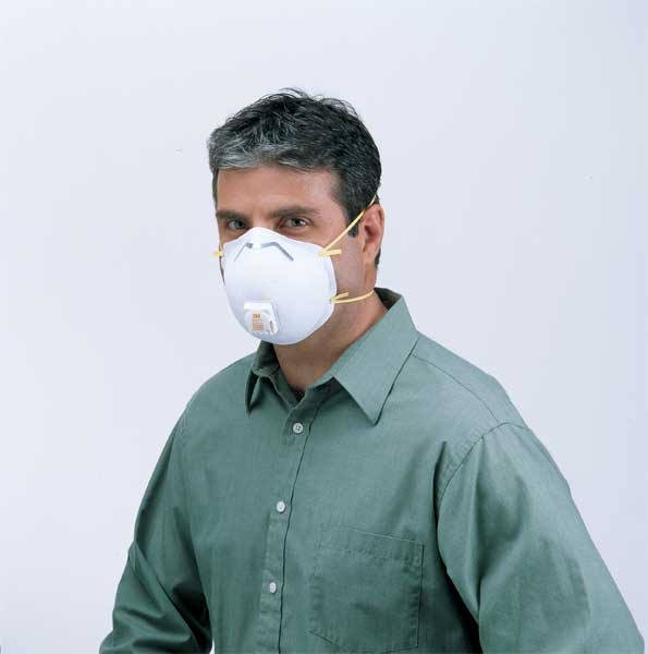 N95 Disposable Respirator, 8511, Cool Flow Exhalation Valve, Dual Headstrap, Nose Clip, Pack of 10