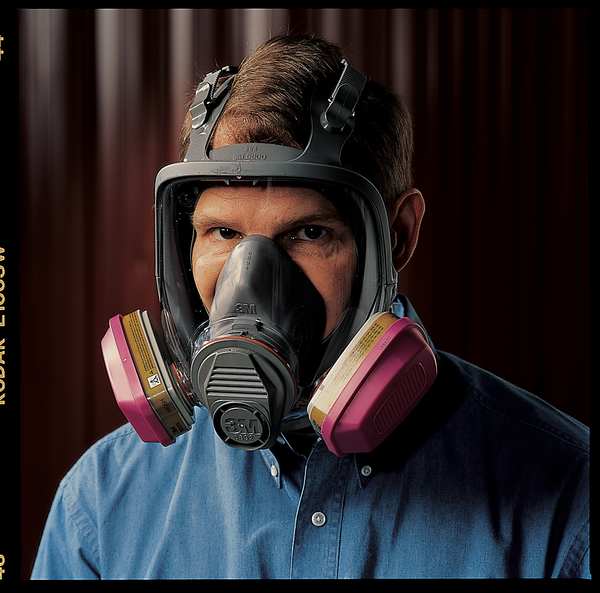 Full Facepiece Reusable Respirator, With Cool Flow Valve, 6000 Series, Size Large