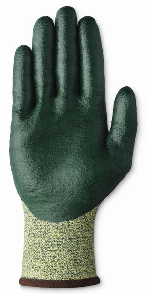 Cut Resistant Coated Gloves, A5 Cut Level, Nitrile, L, 1 PR