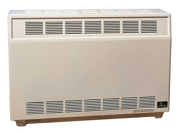 Gas Fired Room Heater, 20 In. D, NG
