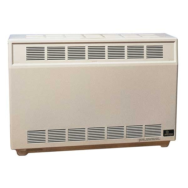 Gas Fired Room Heater, 16 In. D, NG