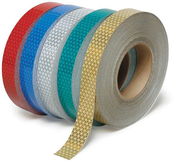 Reflective Tape, W 1 In, White