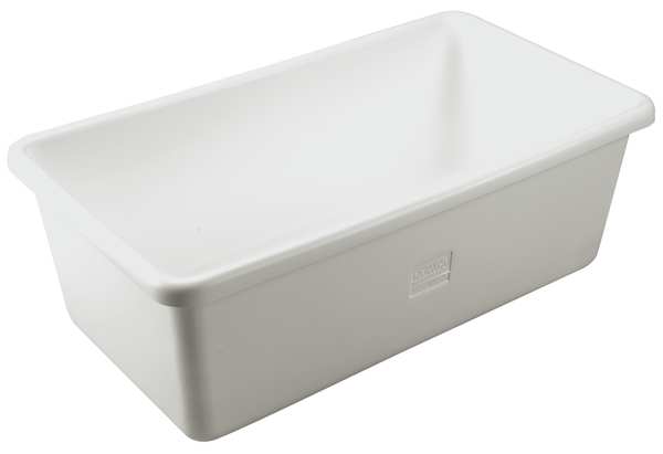 Hopper Tub, White, Polyethylene