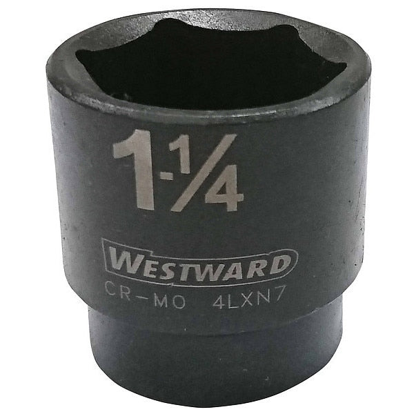 Impact Socket, 1/2In Dr, 1-1/4In, 6pts