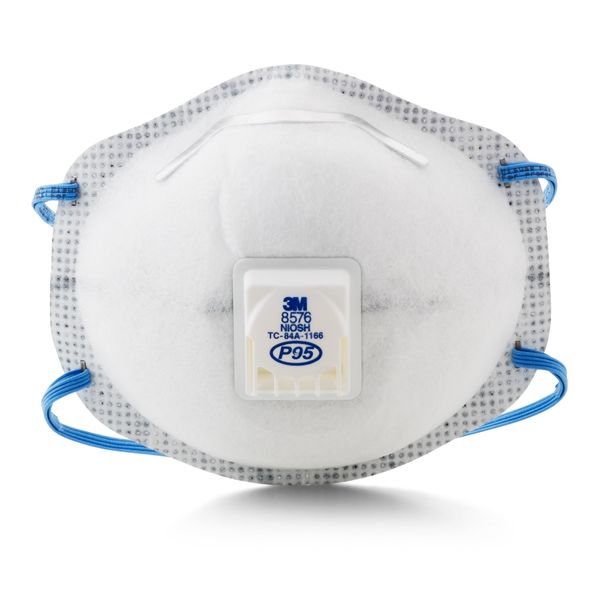 P95 Disposable White Particulate Respirator w/ Valve 10pk.