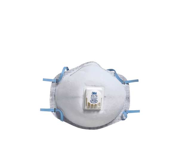 P95 Disposable White Particulate Respirator w/ Valve 10pk.