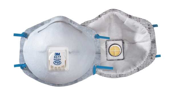 P95 Disposable White Particulate Respirator w/ Valve 10pk.