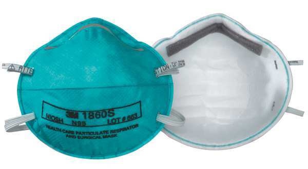 N95 Disposable Healthcare Respirator, Universal, Green, PK20