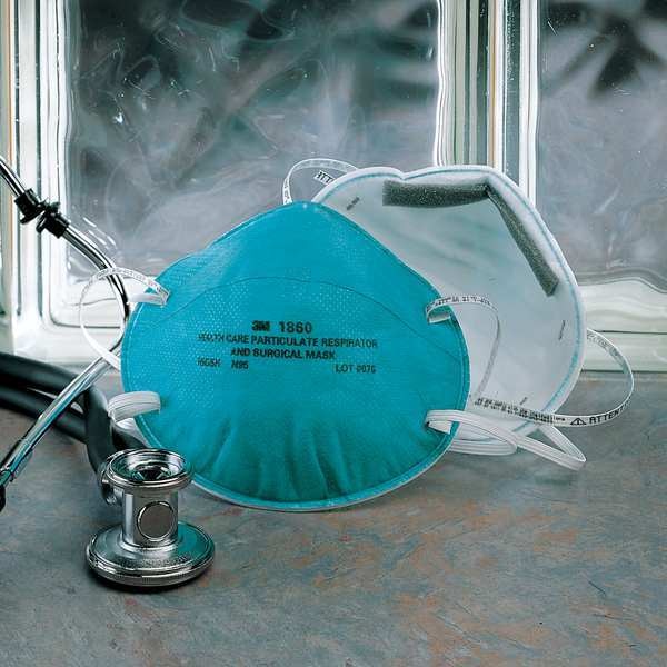 N95 Disposable Healthcare Respirator, Universal, Green, PK20