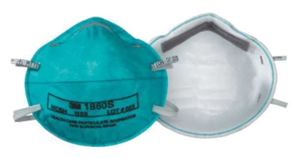 N95 Disposable Healthcare Respirator, Universal, Green, PK20