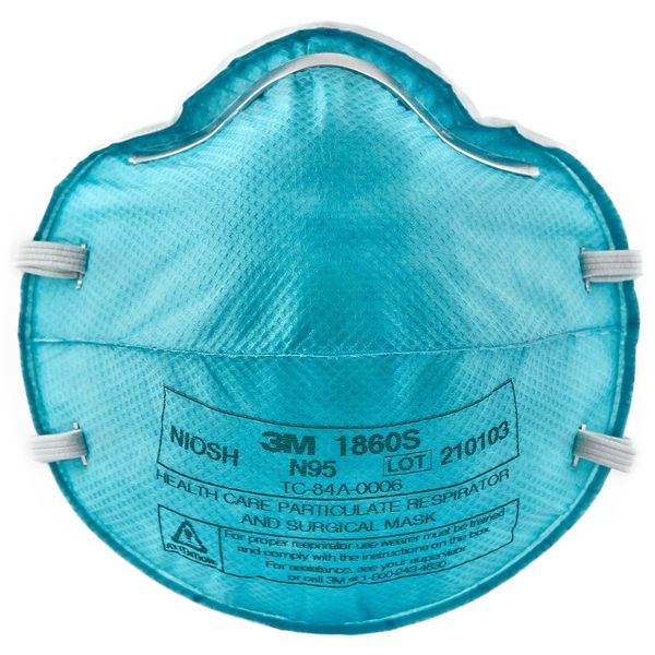 N95 Disposable Healthcare Respirator, S, Green, PK20