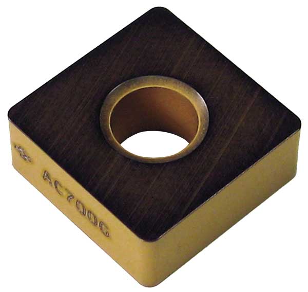 Square Turning Insert, Square, 5/8 in, SNMA, 3/64 in, Carbide