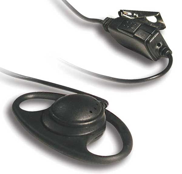 Headset, Earbud with In-Line PTT Mic