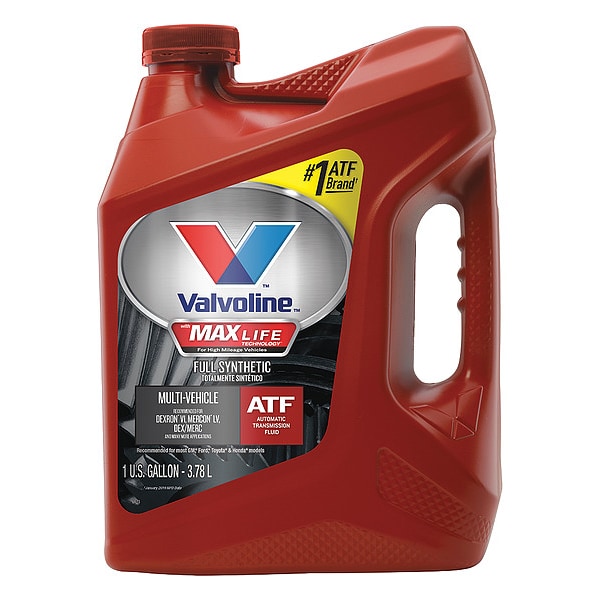 Automatic Transmission Fluid, Bottle, 1 gal, ATF, Auto Transmissions, Synthetic, Red
