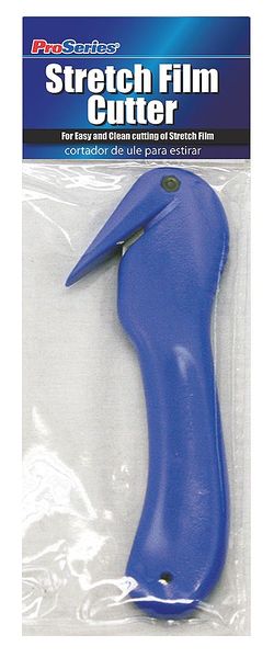 Stretch Film Cutter, Reversible, Plastic, 7 in L.