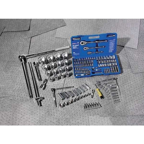 89 pc Socket Wrench Set, 1/4 in, 3/8 in, 1/2 in Drive Sizes