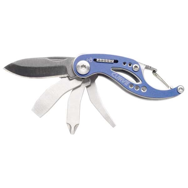 Multi-Tool Folding Knife, Blue, 6 Function