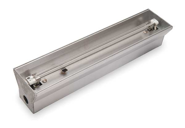 Electric Infrared Heater, Horizontal Only, Aluminum, 15,354 BtuH