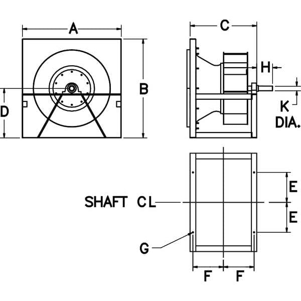 Plenum Fan, Whl Dia 30 1/2 In, w/ Dr Pkg