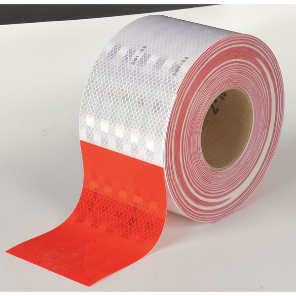 Conspicuity, Continuous, 4 In, Wht/Rd, Truck