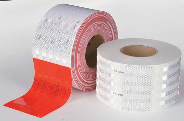 Conspicuity, Continuous, 4 In, White, Truck