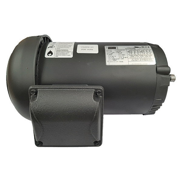 3-Phase General Purpose Motor, 3/4 HP, 56C Frame, 230/460V AC Voltage, 1,135 Nameplate RPM