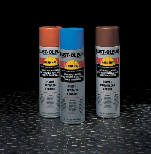 Rust Preventative Spray Paint, Safety Blue, Gloss, 15 oz