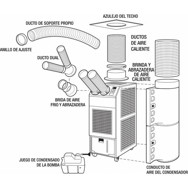 13200 Btu Portable Air Conditioner, 120V