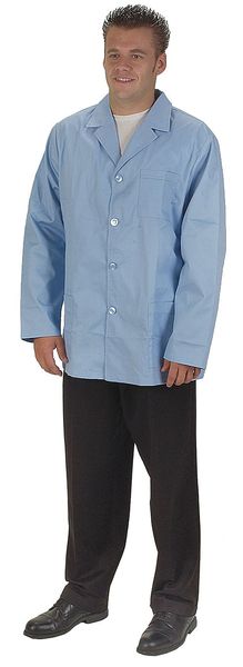 Collared Lab Jacket, Male, 2XL, Light Blue