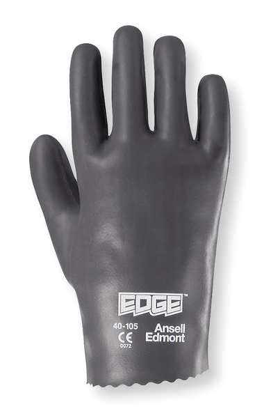 Nitrile Coated Gloves, Full Coverage, Gray, L, PR