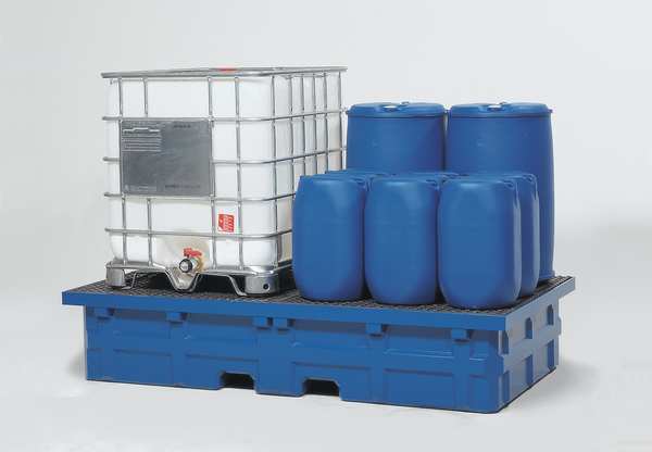 IBC Containment Unit, 385 gal Spill Capacity, 10,000 lb., Polyethylene