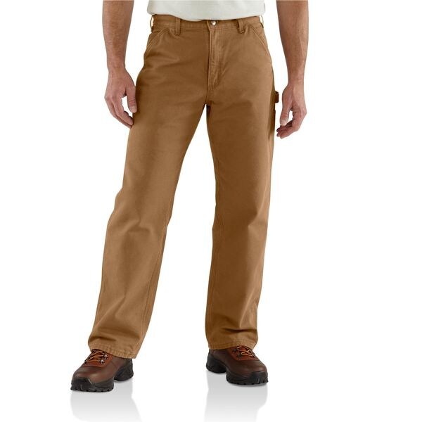 Work Pants, Washed Brown, Size38x32 In