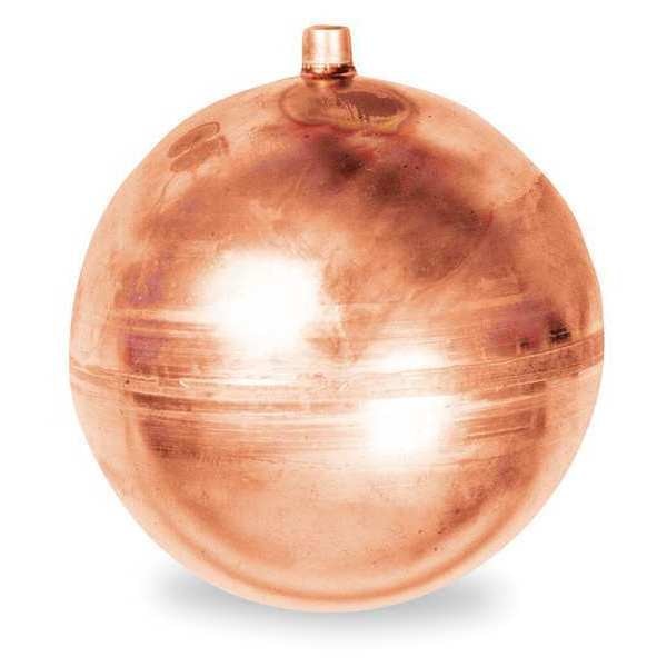 Float Ball, Round, Copper, 6 In