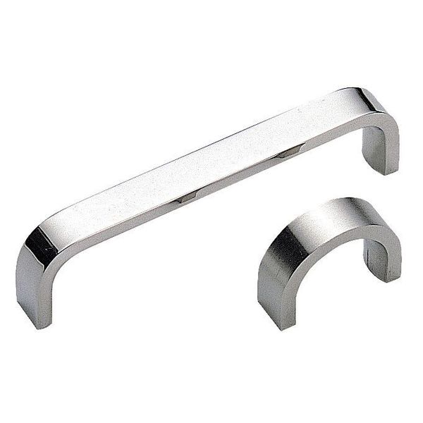 Pull Handle, Satin, 3-1/2 In. H, Satin, Threaded Holes