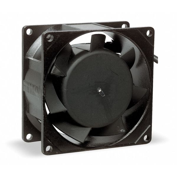 Axial Fan, Square, 24V DC, - Phase, 48 cfm, 3 5/8 in W.