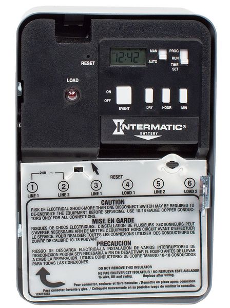 Electrnic & Mech Water Heater Timer, DPST
