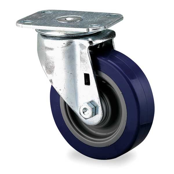 Swivel NSF-Listed Plate Caster, Poly, 3-1/2 in., 250 lb.