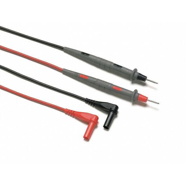Test Leads, 48 In. L, Black/Red