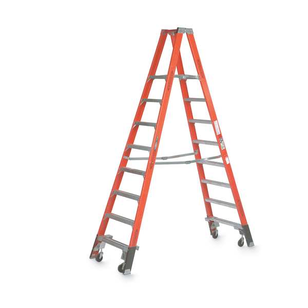 8 ft Fiberglass Twin Platform Stepladder