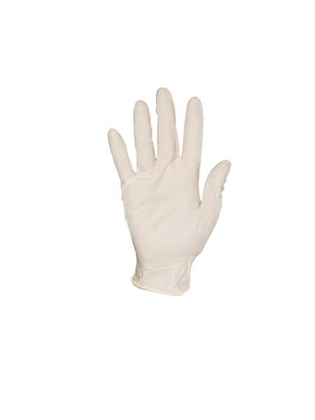 Lightweight Latex Exam Gloves, Natural Rubber Latex, Powder Free, Natural, 100 PK
