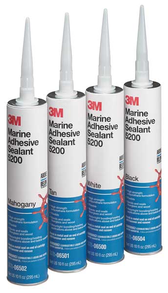 Marine Sealant, 10 oz, Cartridge, Black, Polyurethane Base