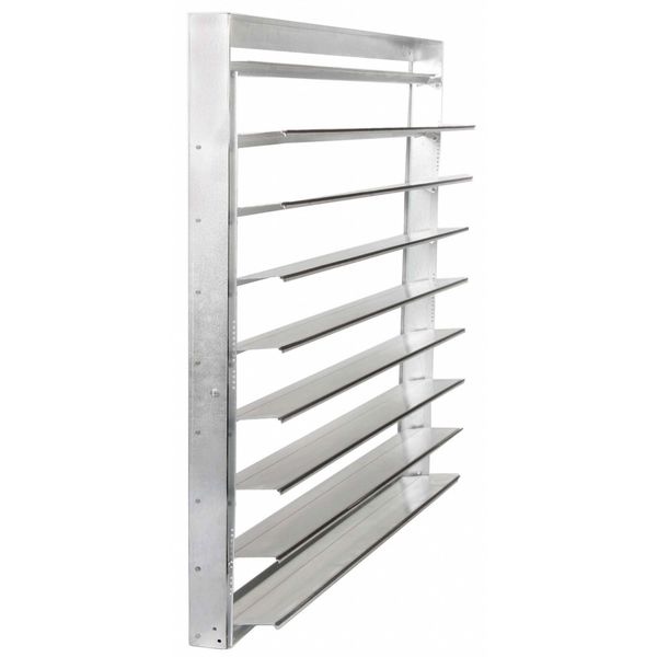 48 in Backdraft Damper / Intake Shutter, 49 in x 49 in