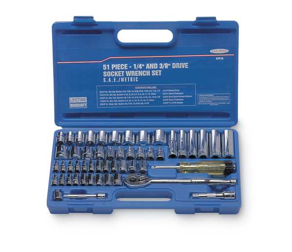 Socket Wrench Set, 1/4