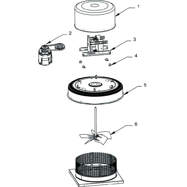 Downblast Less Drive Package, 13-3/4In