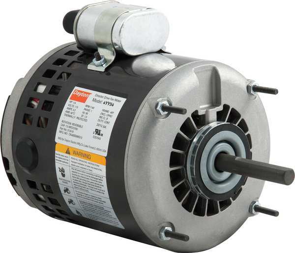 Motor, PSC, 1/4 HP, 1140 RPM, 115V, 48Y, OAO