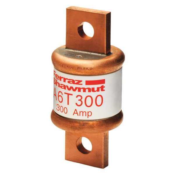 Fuse, Very Fast Acting, 300 A, A6T Series, 600V AC, 300V DC, 3-5/8