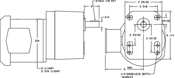 AC Gearmotor, 580.0 in-lb Max. Torque, 24 RPM Nameplate RPM, 230V AC Voltage, 3 Phase